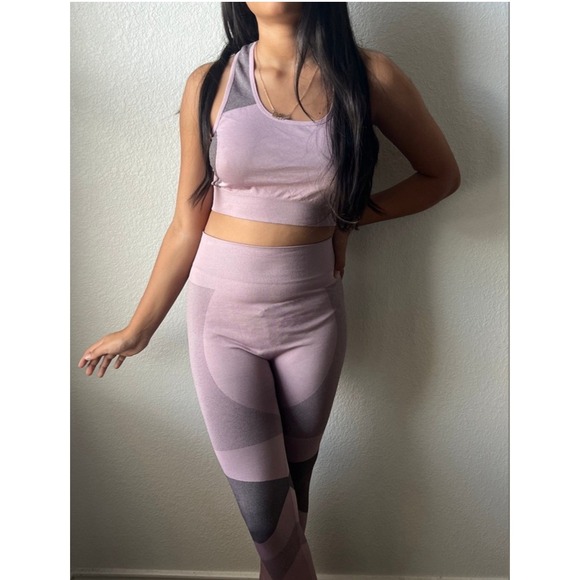 New Kimberly C Seamless Rose Pink Workout Set - Size SM | 2-Piece Activewear Set - Picture 8 of 8